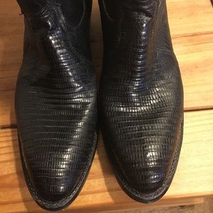 Tony Lama genuine lizard boots